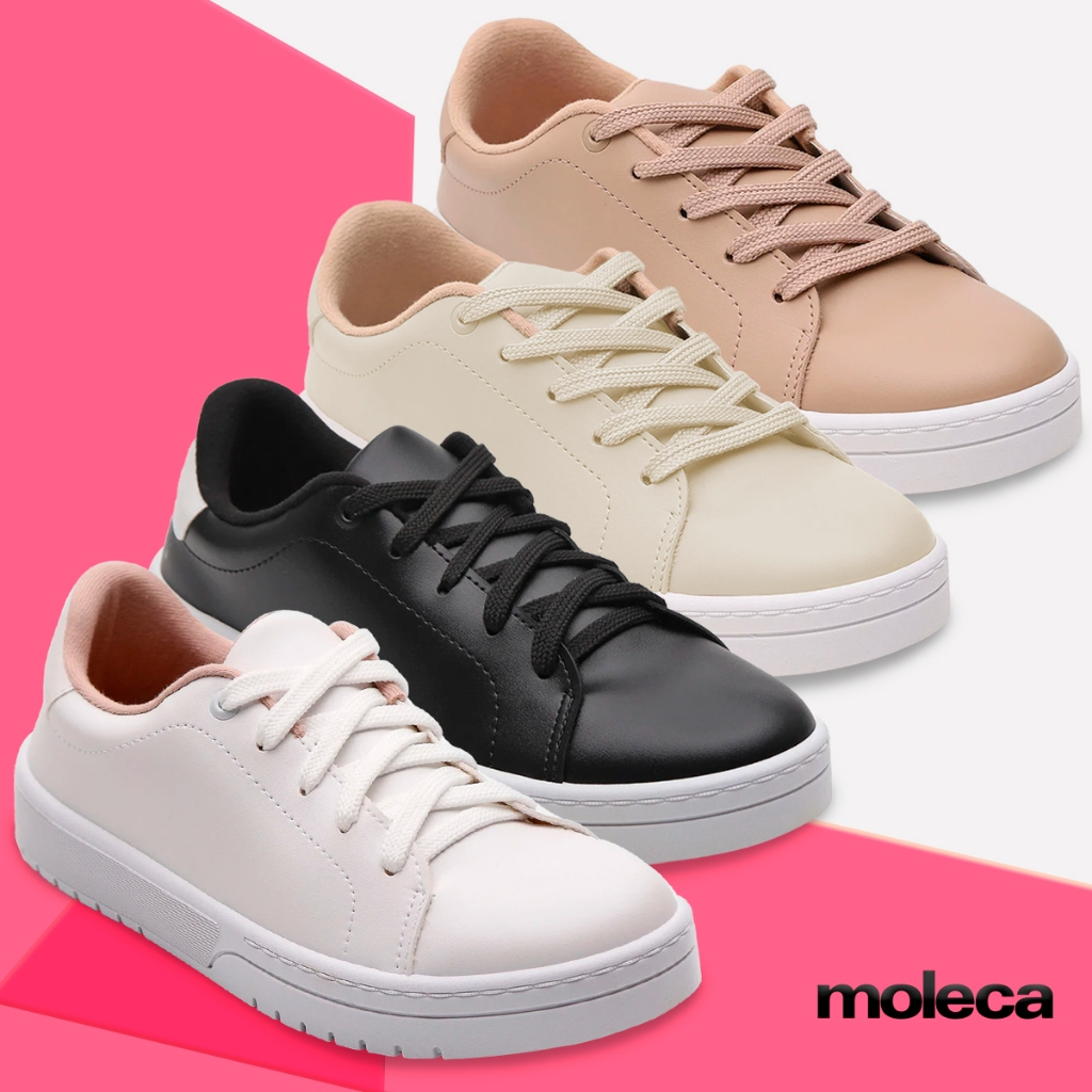Tênis Moleca Feminino Casual Clássico Plataforma