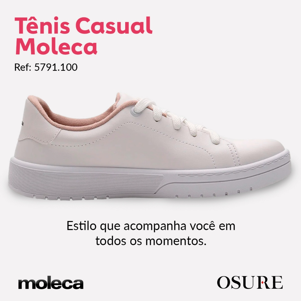 Tênis Moleca Feminino Casual Clássico Plataforma
