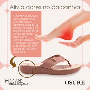 Chinelo Ortopédico Modare Ultraconforto Feminino