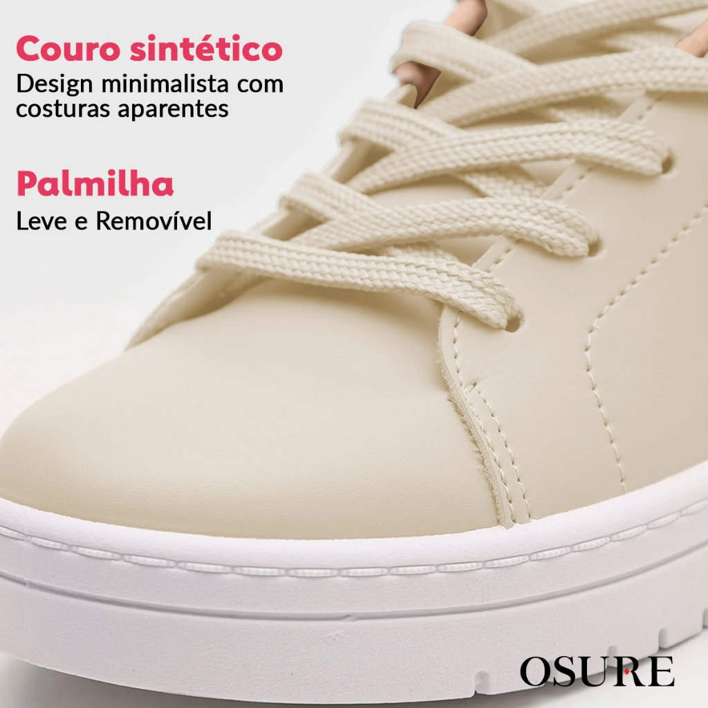 Tênis Moleca Feminino Casual Clássico Plataforma