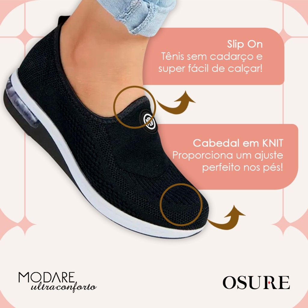 Tênis Modare Ultraconforto Feminino com Gel Tech