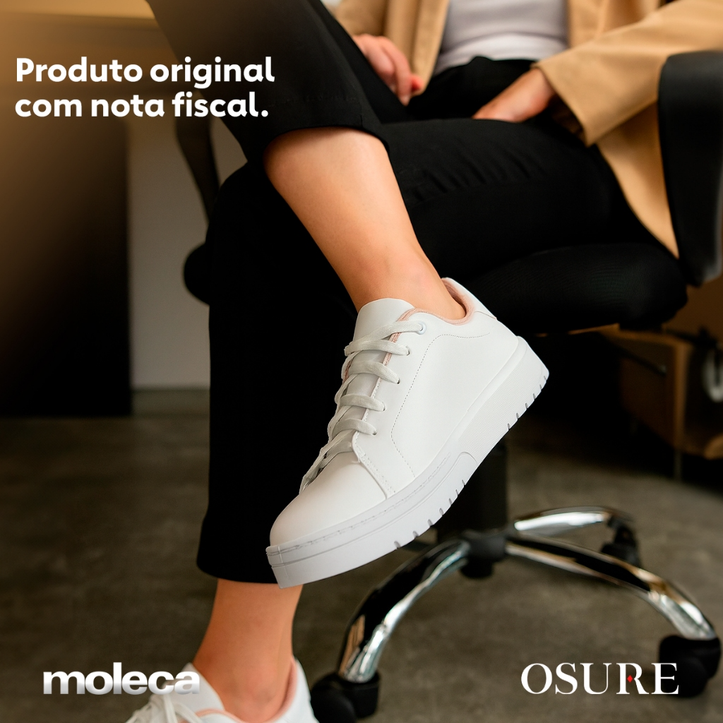 Tênis Moleca Feminino Casual Clássico Plataforma
