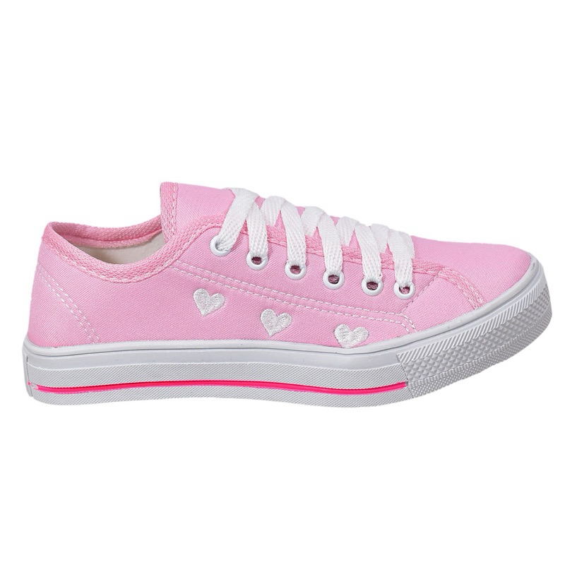 Tênis Feminino Casual com Detalhe de Coração