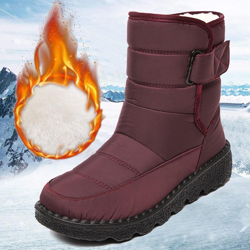 Bota Feminina Cano Curto Impermeável - Snow Winter - Teus Pulos