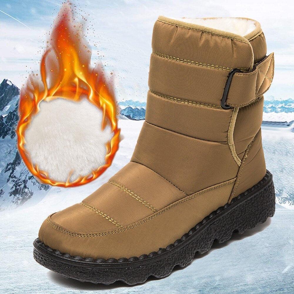 Bota Feminina Cano Curto Impermeável - Snow Winter - Teus Pulos