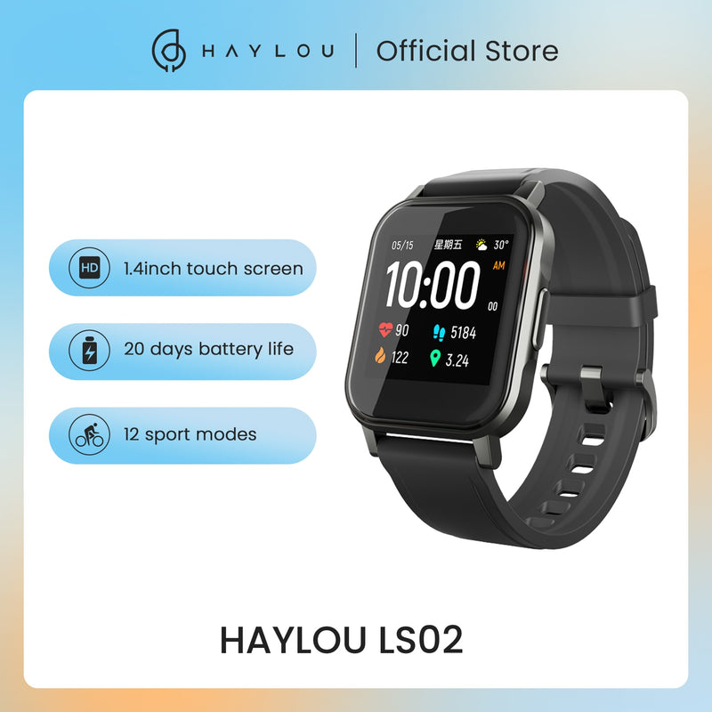 SMARTWATCH HAYLOU LS02 A PROVA D´AGUA - Teus Pulos