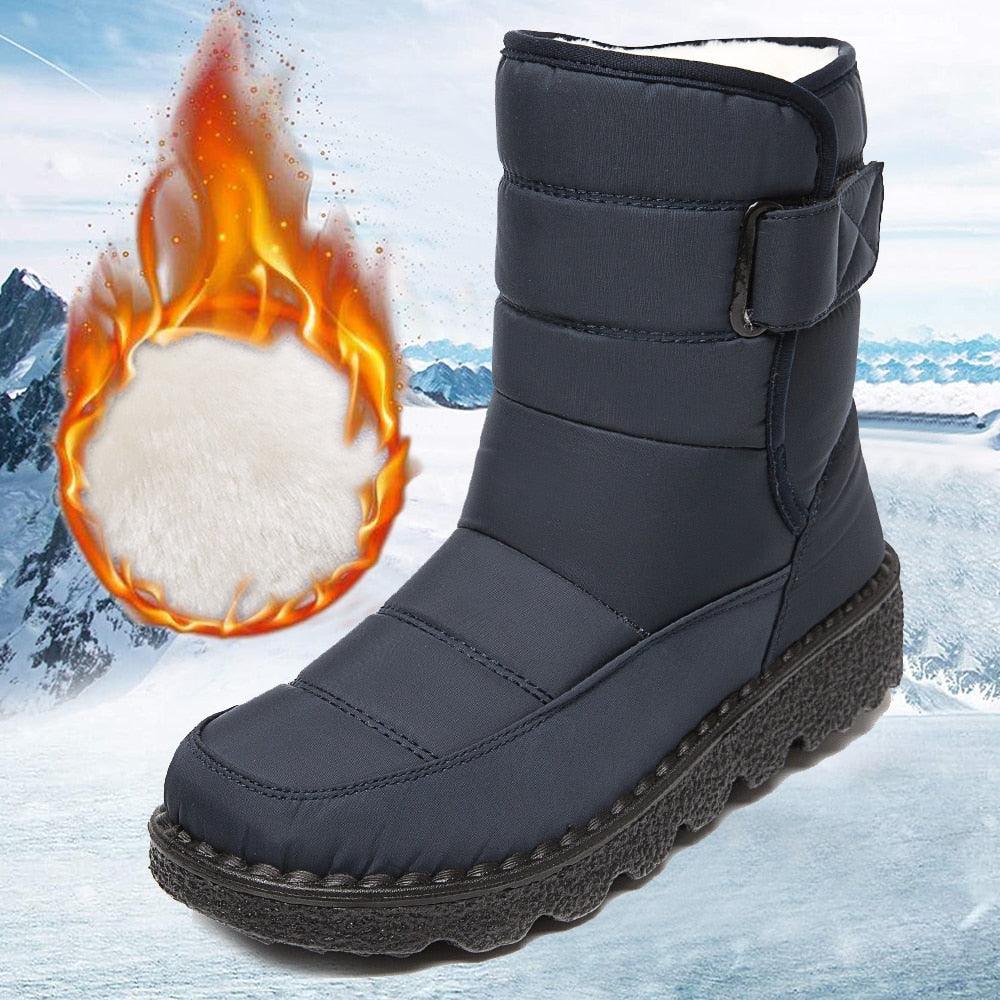 Bota Feminina Cano Curto Impermeável - Snow Winter - Teus Pulos